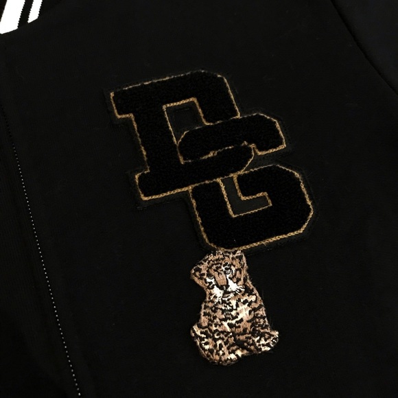 Dolce & Gabanna Black Bomber Jacket with Panther patch - Authentic - - Picture 4 of 7